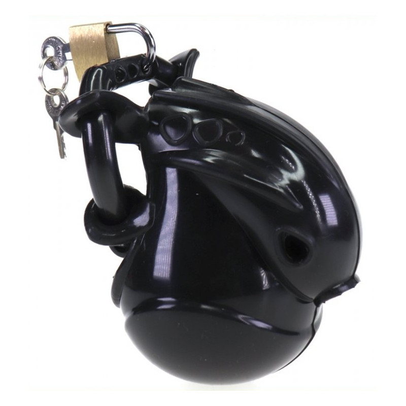  Cage de chasteté Full Egg 7.7 x 2.8cm Noire